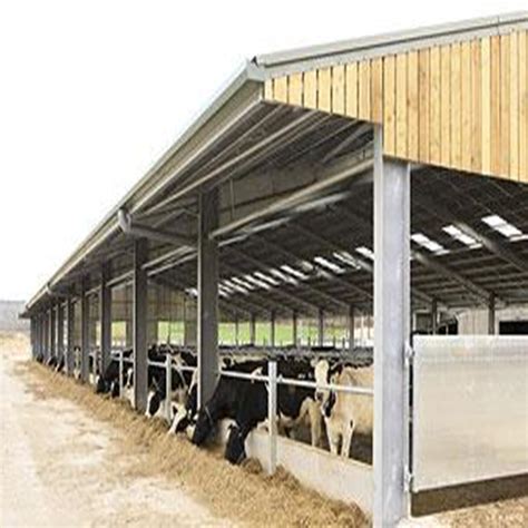 China Professional Design Low Cost Steel Structure Cow Cattle Farm Metal Shed with Competitive ...