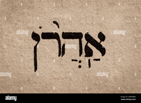 Hebrew word in Torah page. English translation is name of biblical ...