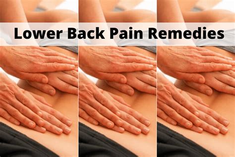 8 Most Effective Lower Back Pain Relief Remedies That You Need To Know About - Pharmacy Health Tips