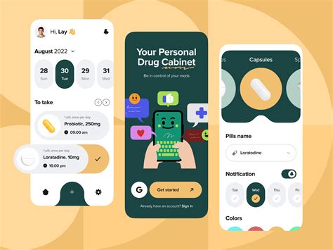 Pill Reminder App Concept by Lay on Dribbble