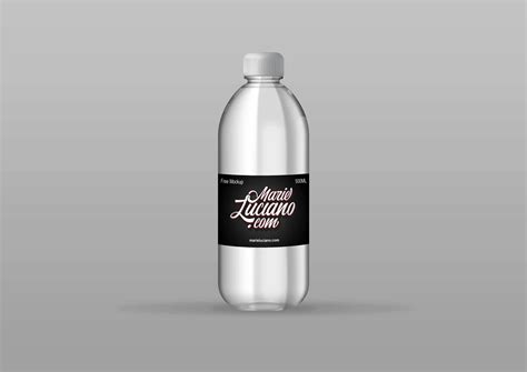 Water bottle PSD Mockup