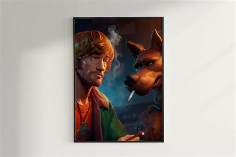 Shaggy and Scoob Poster Poster Download Scooby Digital Download - Etsy