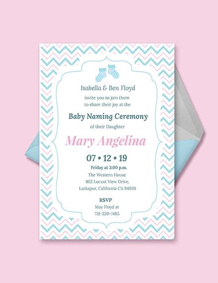 Naming Ceremony Invitation Template Here you can explore hq naming ...