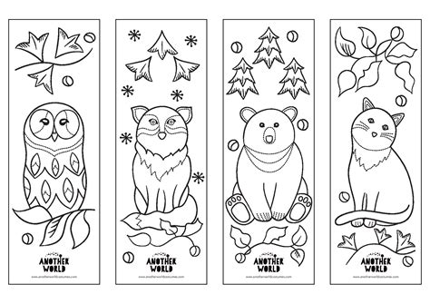 FREE Printable Bookmarks to colour from Another World - Another World ...