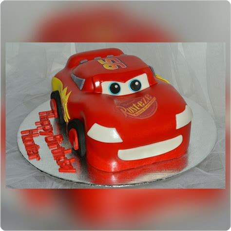 Lightning mcqueen car cake | Mcqueen car cake, Car cake, Cake