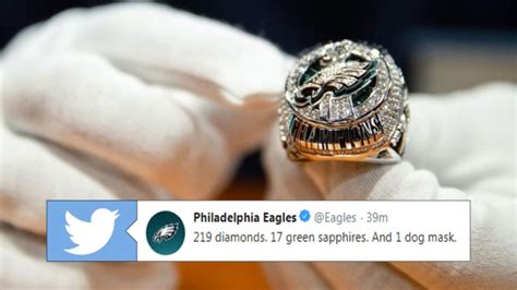 The Eagles received their Super Bowl rings and the details are absolutely incredible - Article ...