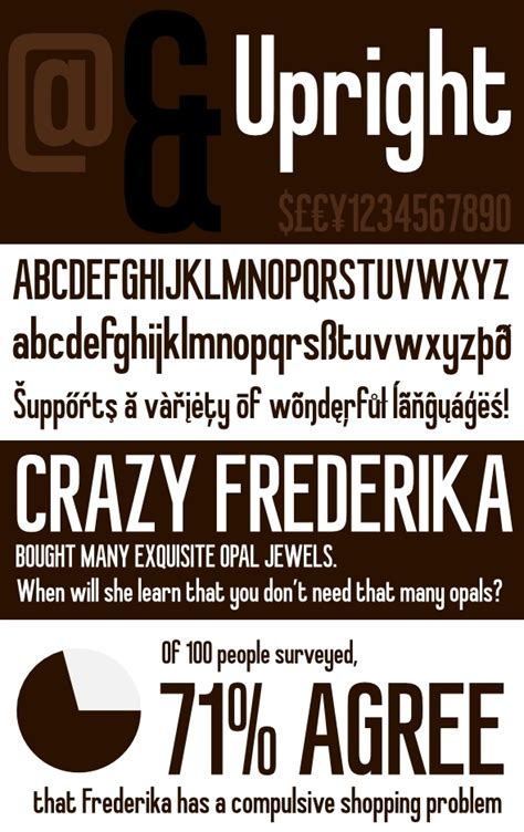 Upright – Kreativ Font