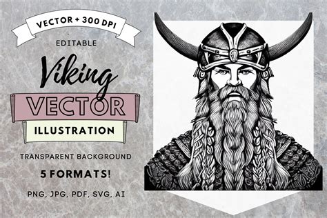 Viking Illustration No Background PNG AI Graphic by Dremari Graphics ...