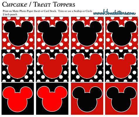 Free Photo Props Mickey Mouse Printable & Templates | Photo Booth - Free Printable Mickey Mouse ...