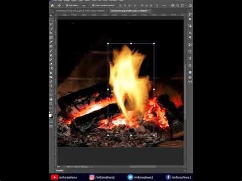 Create Flame Effect in Photoshop | Photoshop Tutorials | Youtube Shorts ...