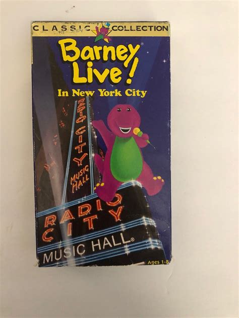 Barney - Live In New York City (VHS, 1994, Classic Collection) | eBay