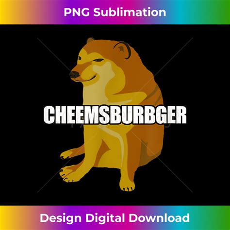 Cheemsburbger Funny Cartoon Cheems Meme - Chic Sublimation D - Inspire ...