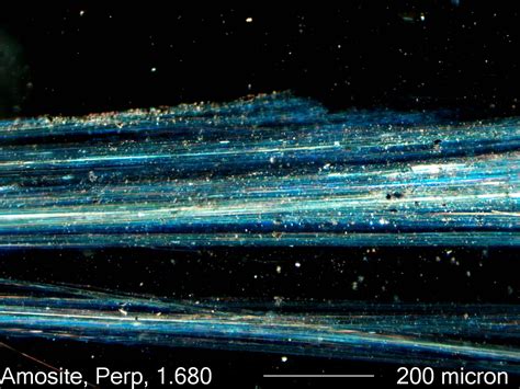 Amosite Asbestos Under the Microscope