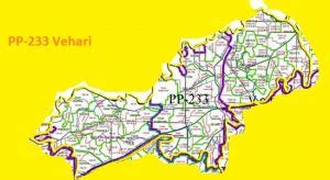 PP-233 Vehari Area, Map, Candidates and Result