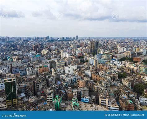 Dhaka City, Bangladesh - View Of The Buildings And A Lake From The ...