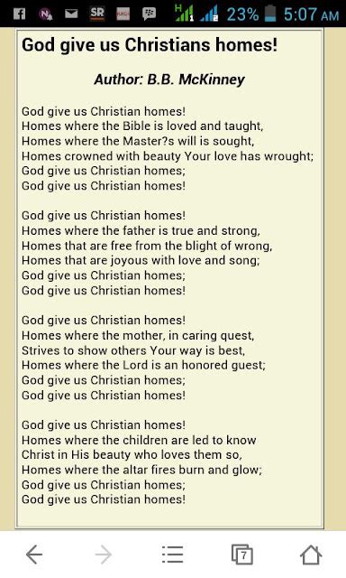 HYMN: GOD GIVE US CHRISTIAN HOMES - Mission to Save ALive