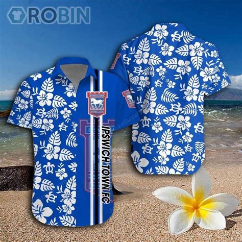 Ipswich Town FC 3D Hawaiian Shirt And Shorts - RobinPlaceFabrics