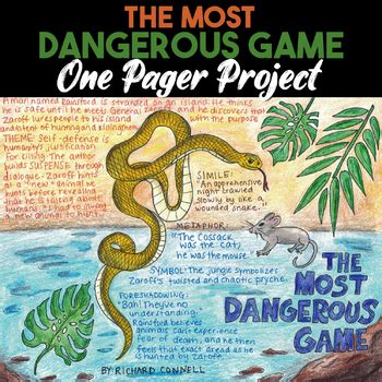 The Most Dangerous Game One Pager Project by Chomping at the Lit