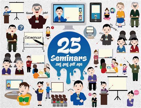 25 SEMINARS clipart / seminar vector / seminar printable / | Etsy