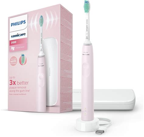 Philips Sonic Electric Toothbrush 3100 Series HX3673/11, Sugar Rose ...