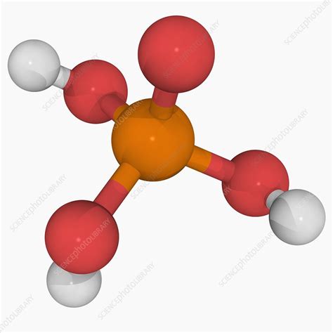 Phosphoric acid molecule - Stock Image - F004/6564 - Science Photo Library