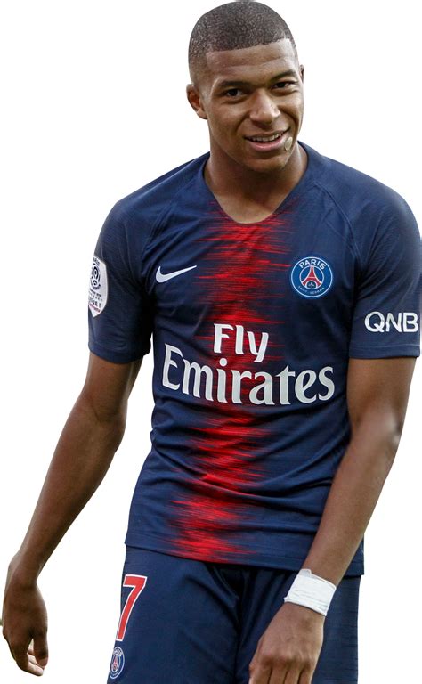 Kylian Mbappé Paris Saint-Germain football render - FootyRenders