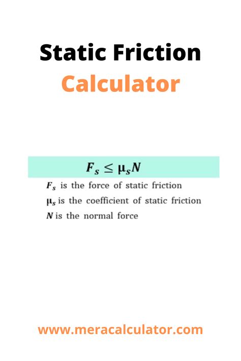 Kinetic Friction Calculator Friction Force Calculator - vrogue.co
