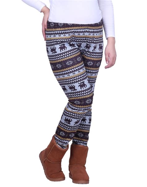 HDE - HDE Women's Winter Leggings Warm Fleece Lined Thermal High Waist ...