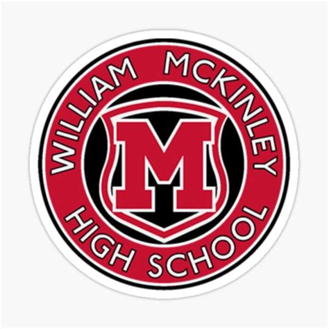 "William Mckinley high school logo" Sticker for Sale by NienkeHees | Redbubble