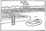 Coloring Page Swimming Pool  TOP COLORING BOOK sketch template