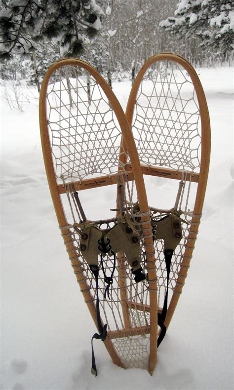 Wood and Rawhide Snowshoes, Twenty Inches of Snow!