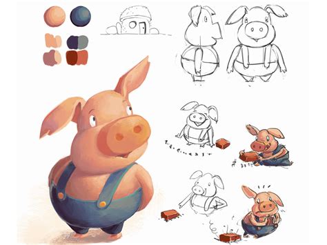 Pig Character by Monika Klobčar on Dribbble