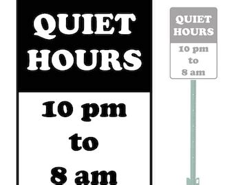 Quiet Hours - Etsy