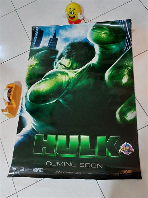 HULK 2003 Eric Bana Movie Poster Original Merchandise Incredible Hulk ...