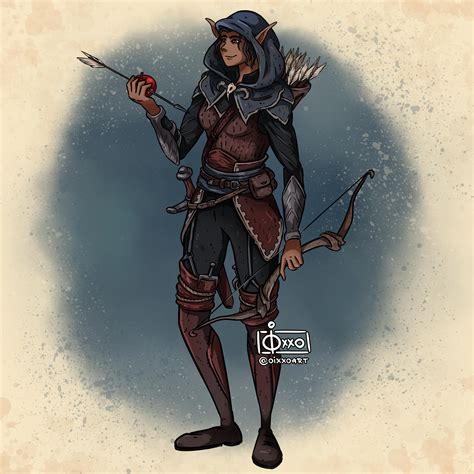 [OC] [Art] My Elf Rogue character I only had a chance to play once (but ...