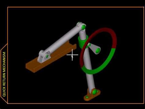 Kinematics with MicroStation - Ch01 H Slider Crank Inversion III - YouTube