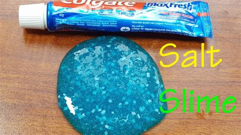 Toothpaste Slime with SALT, 2 Ingredients Toothpaste Slime - YouTube