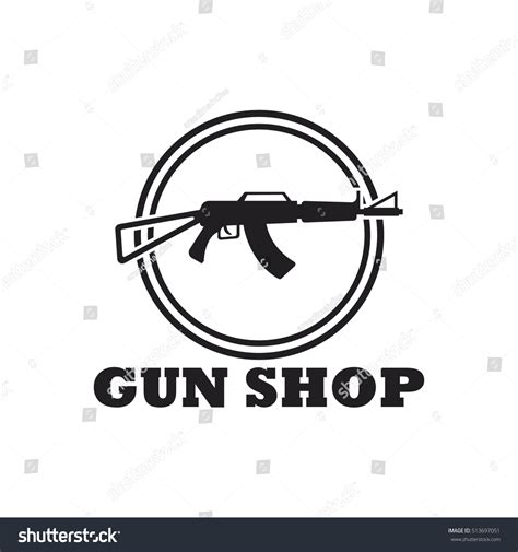 Gun Logo Weapon Store Logo Hunting Stock Vector (Royalty Free) 513697051 | Shutterstock