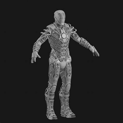 Detailed Iron man MK 41 3d model