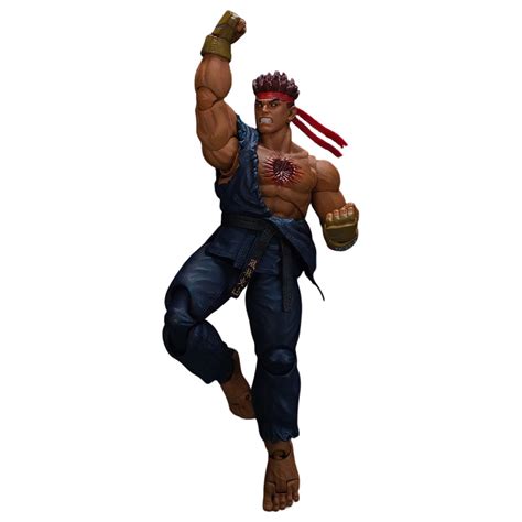 Storm Collectibles Ultimate Street Fighter IV Evil Ryu Action Figure red