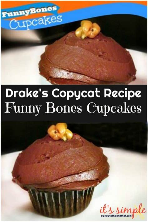 Funny Bones Cupcake Recipe- A Drakes Copycat