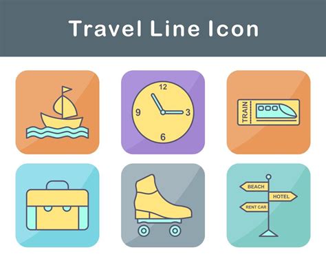 Travel Vector Icon Set 20385509 Vector Art at Vecteezy