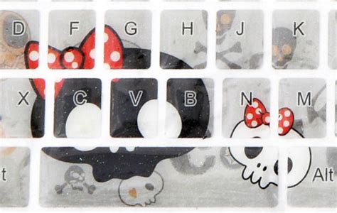 Keyboard Stickers Skulls - modeS4u