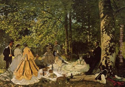 Claude Monet Luncheon on the Grass painting anysize 50% off