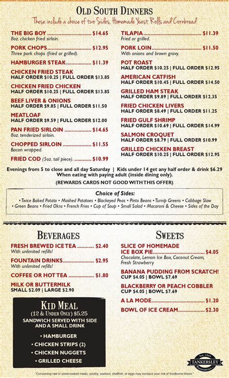 Our Restaurant Menu | Texarkana, TX | Dixie Diner