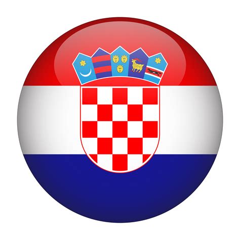 Croatia 3D Rounded Flag with Transparent Background 15272205 PNG