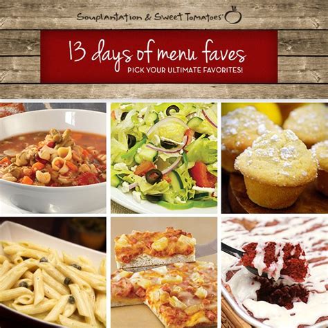 Your votes determine the February menu at Souplantation/Sweet Tomatoes. Plus, you can enter to ...