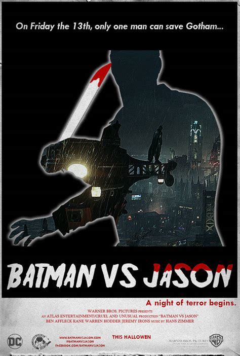 Batman vs Jason - Poster by Delorean7 on DeviantArt