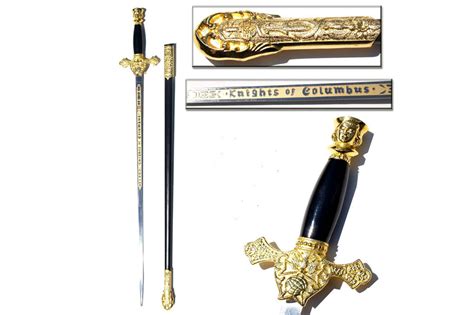 35" Knights of Columbus Sword with Scabbard Gold FAST SHIPPING NIB | eBay