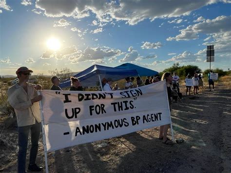 Ajo Residents, Activists Protest Inhumane Conditions for Asylum Seekers ...